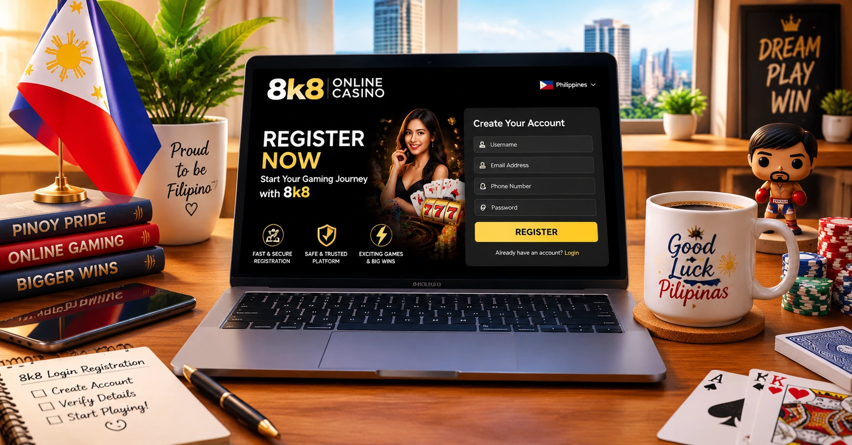 Guide to 8k8 login register for Filipino Gamblers - image 1 Guide to 8k8 login register for Filipino Gamblers - image 1